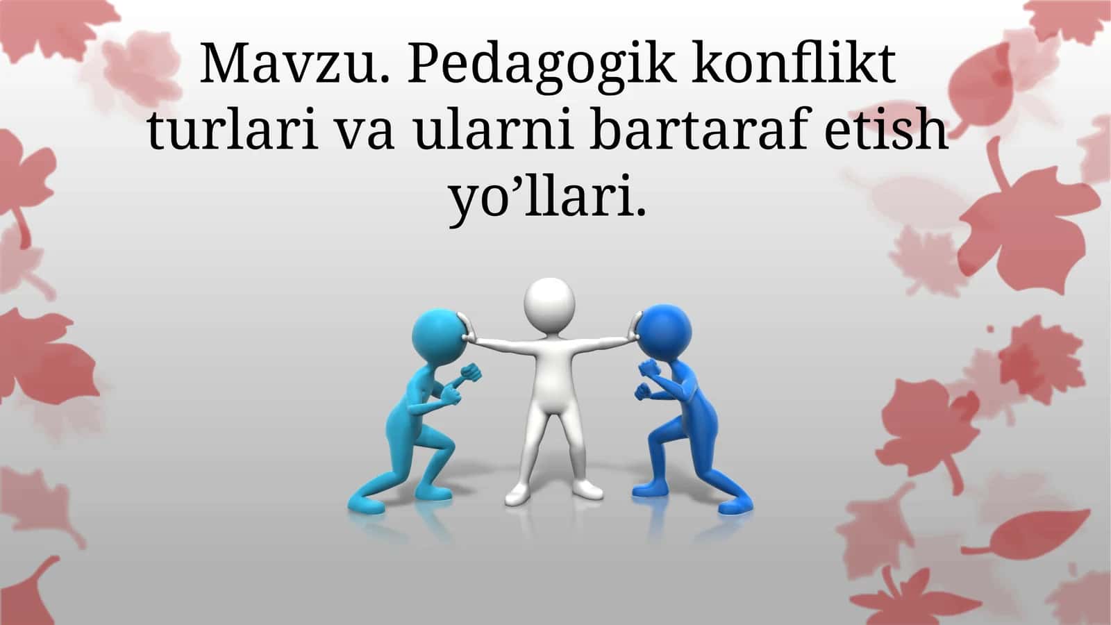 Pedagogikkonfliktturlarivaularnibartarafetishyo’llari