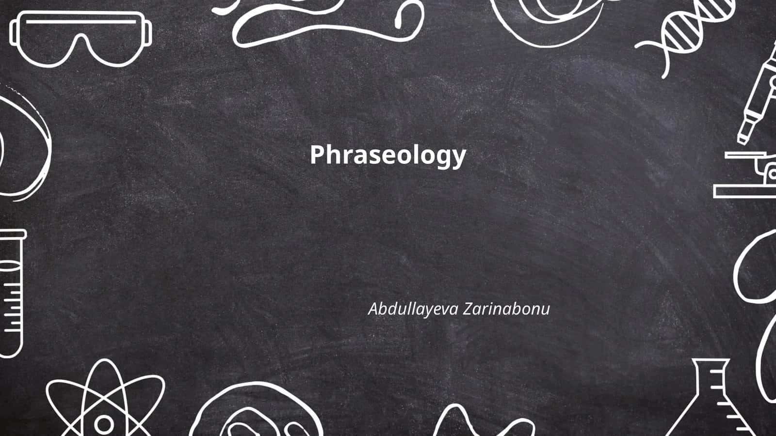 Phraseology