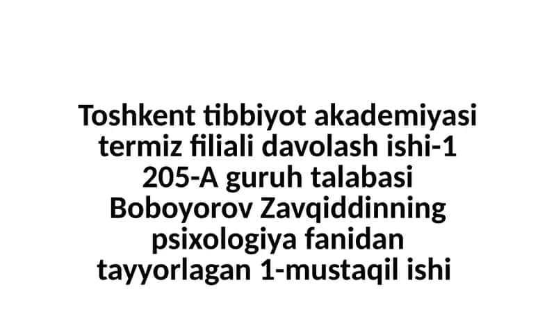 Psixologiya Maktablari