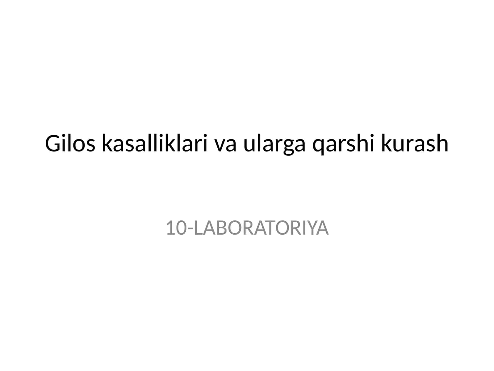 10-LABORATORIYA