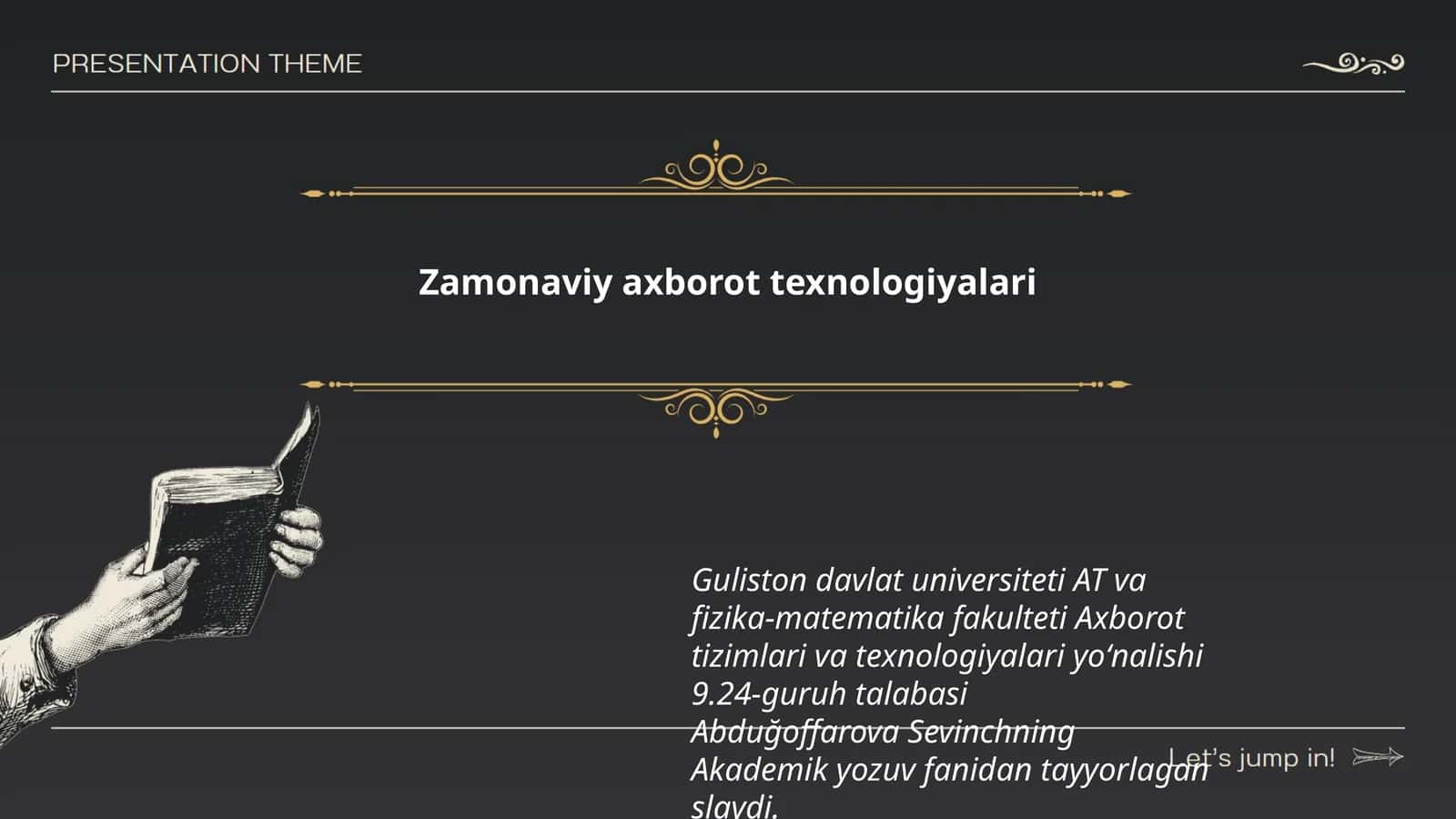 Zamonaviy axborot texnologiyalari