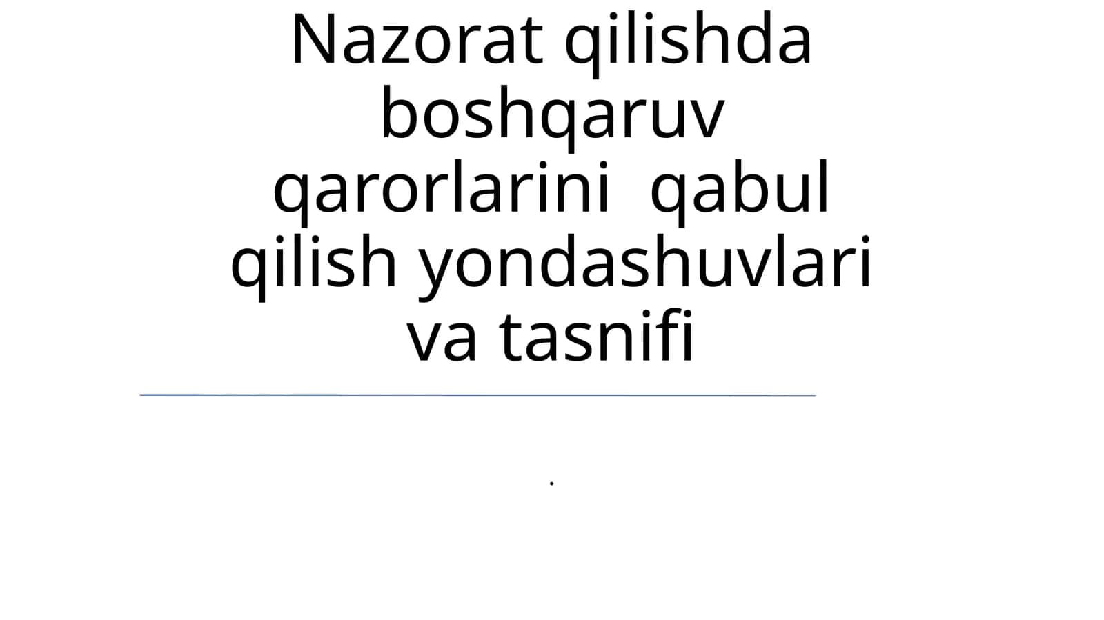 Intuitiv va Evristik Qaror Qabul Qilish