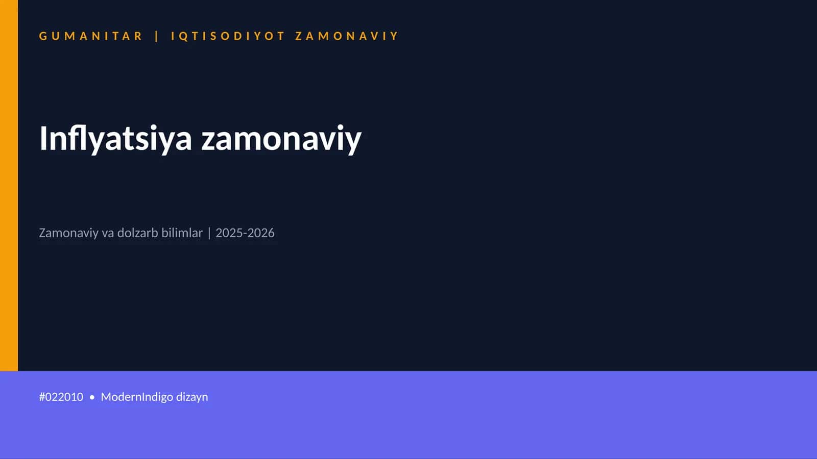 Inflyatsiya zamonaviy