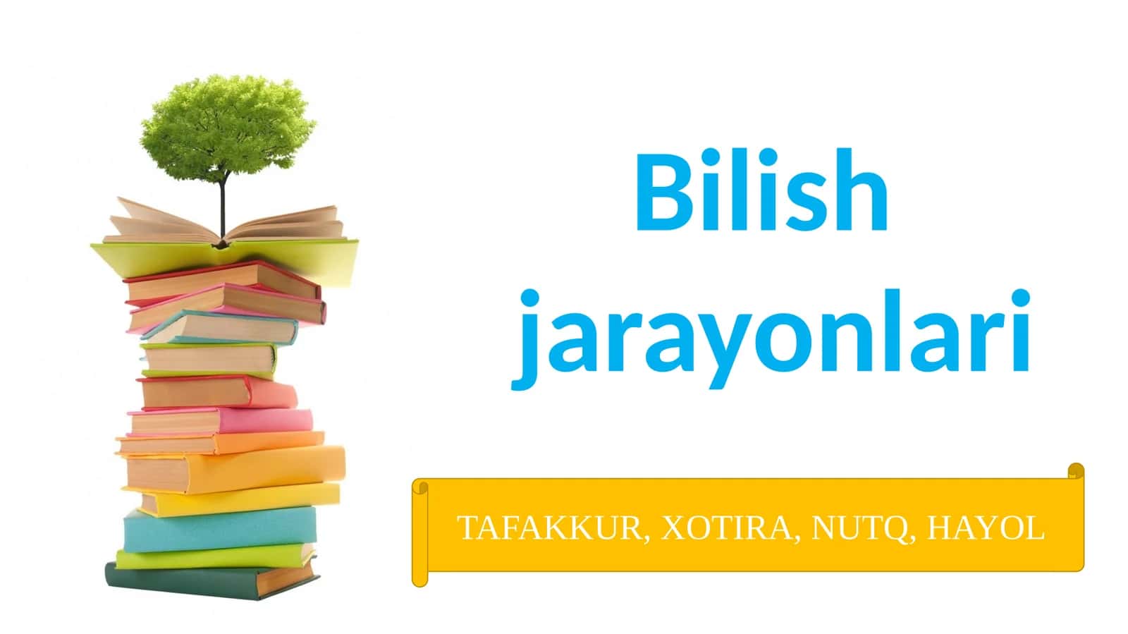 TAFAKKUR, XOTIRA, NUTQ, HAYOL