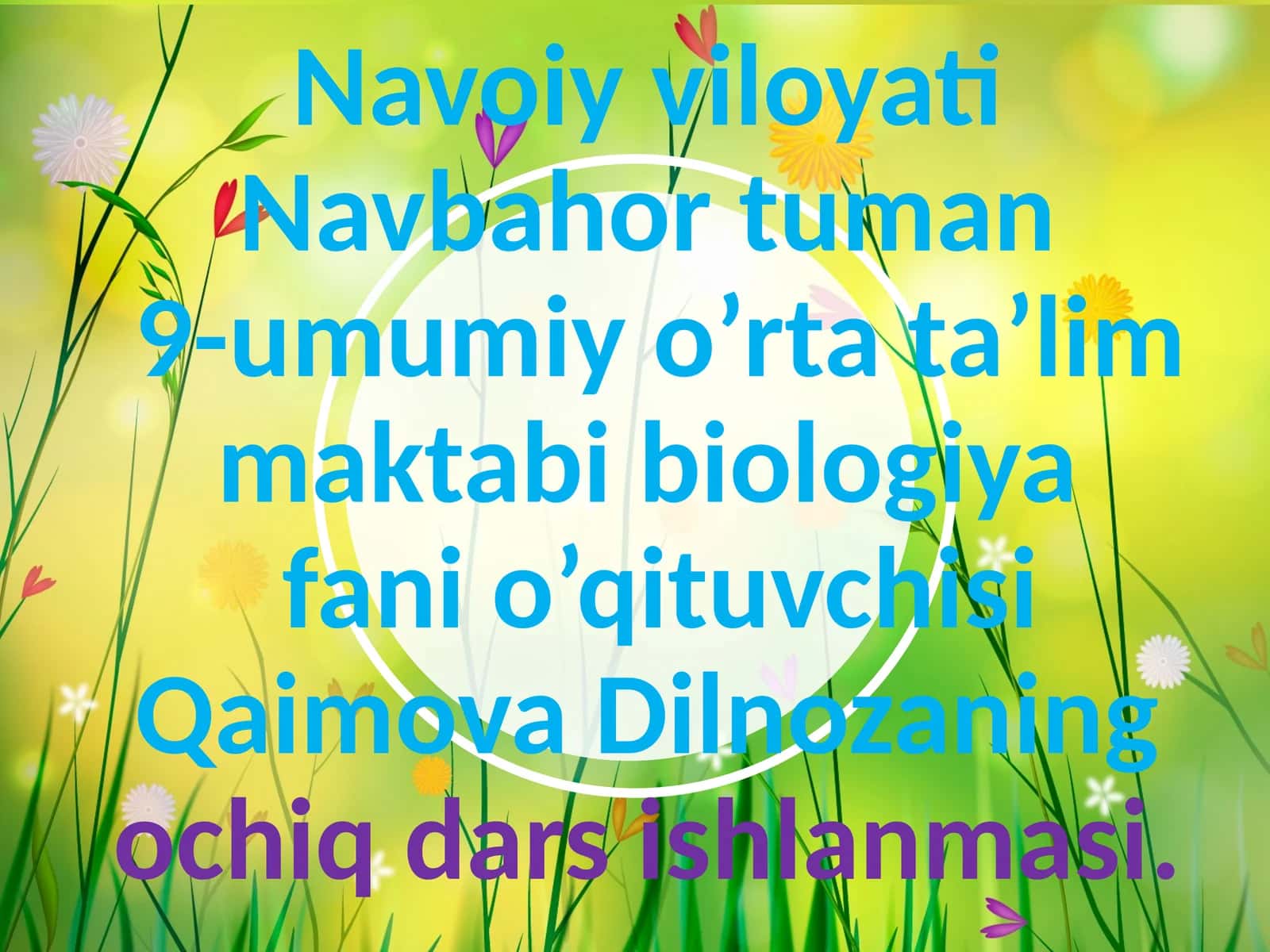 5-sinf Biologiya, Botanika fanidan Zamburug'lar dunyosi dars ishlanma
