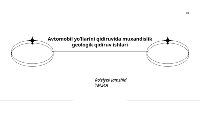 Avtomobil yoʻllarini qidiruvida muxandislik geologik qidiruv ishlari