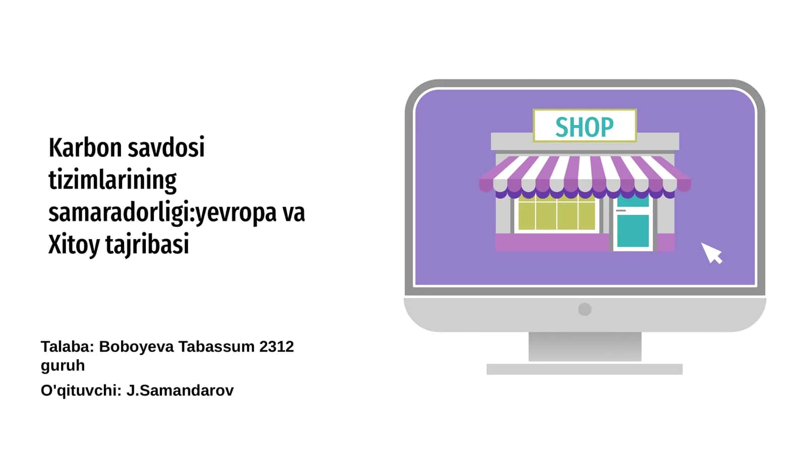 Karbon savdosi tizimlarining samaradorligi:yevropa va Xitoy tajribasi