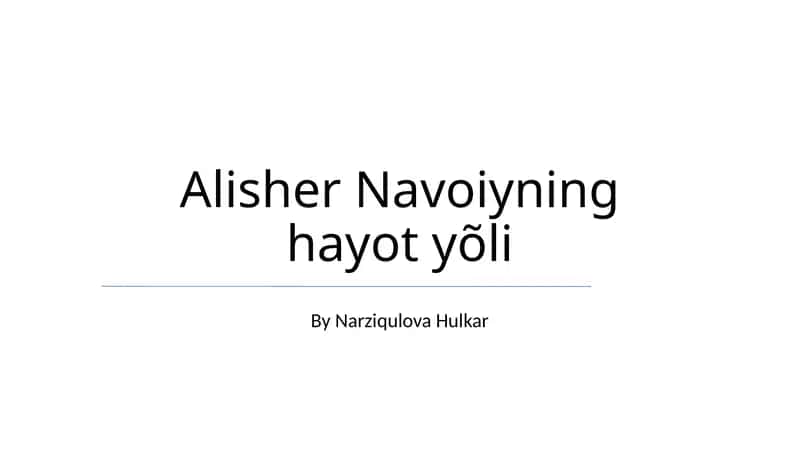 Navoiyning "Xamsa"si