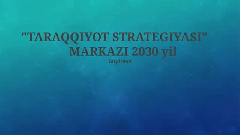 Taraqqiyot strategiyasi
