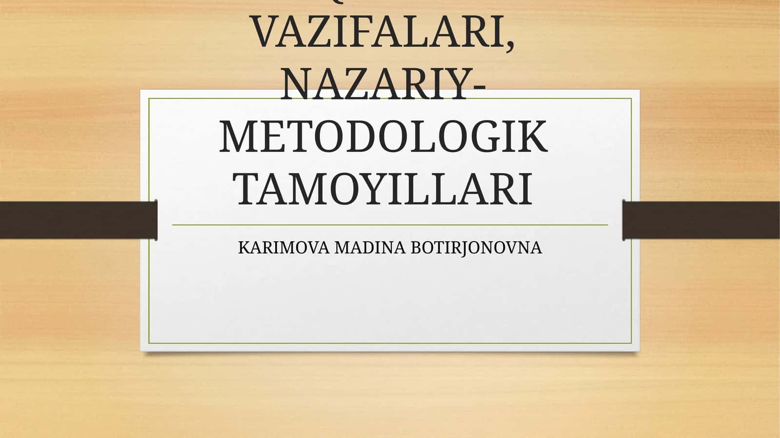 O‘ZBEKISTONNING ENG YANGI TARIXI