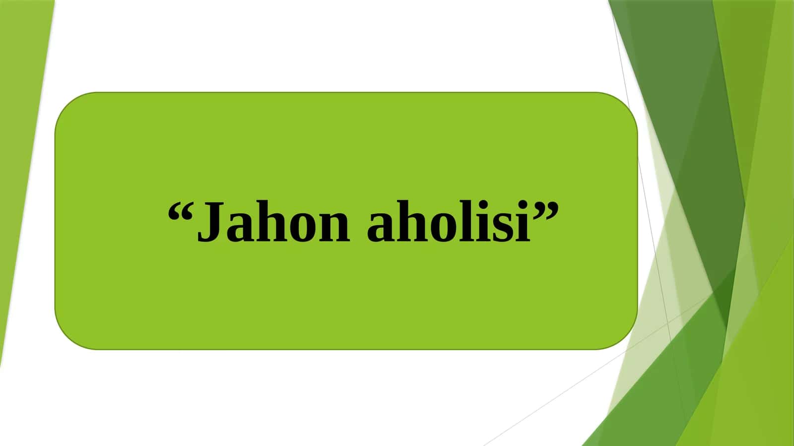 Jahon aholisi