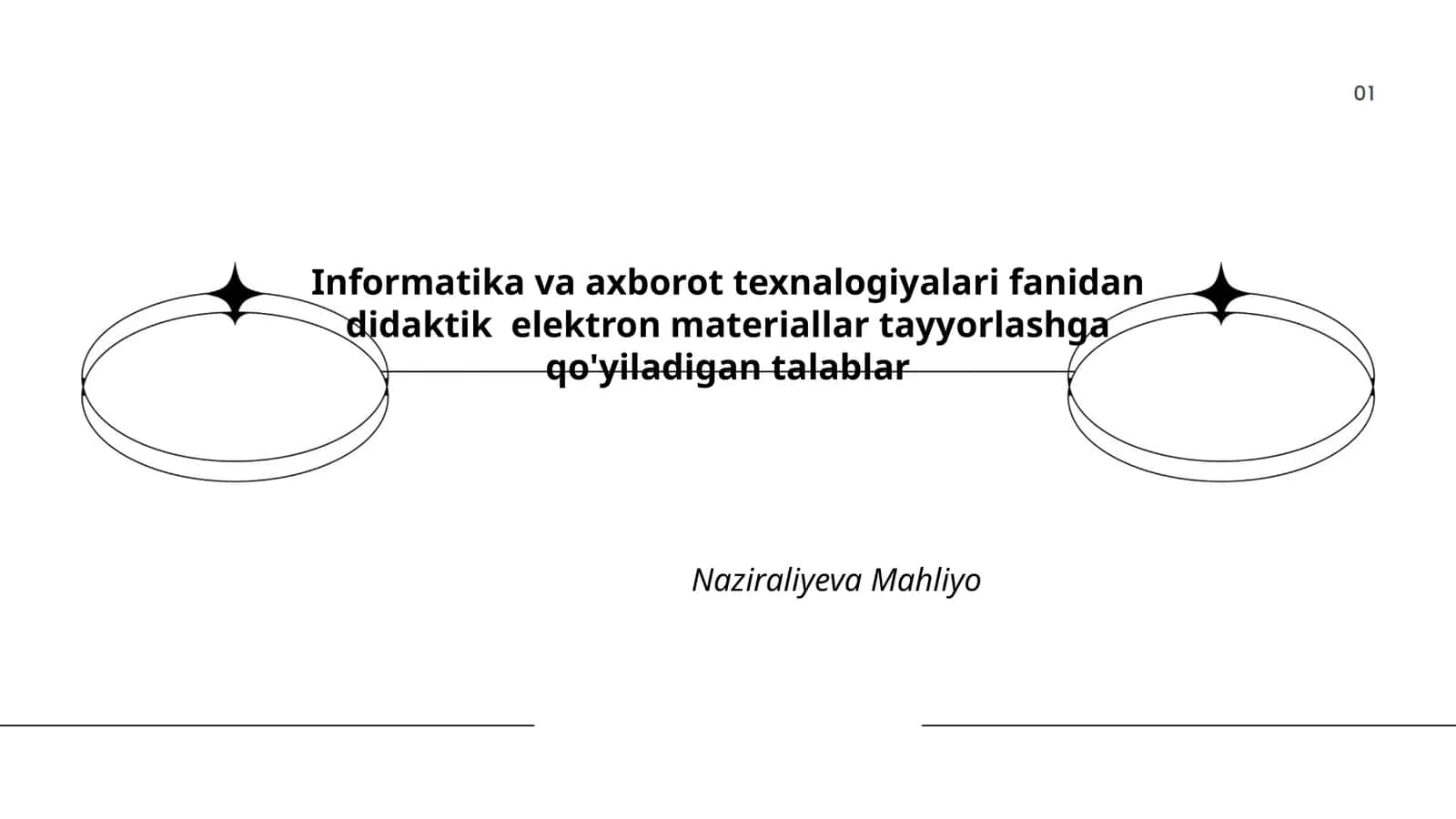 Informatika va axborot texnologiyalari fanidan didaktik elektron materiallar tayyorlashga qo'yiladigan talablar
