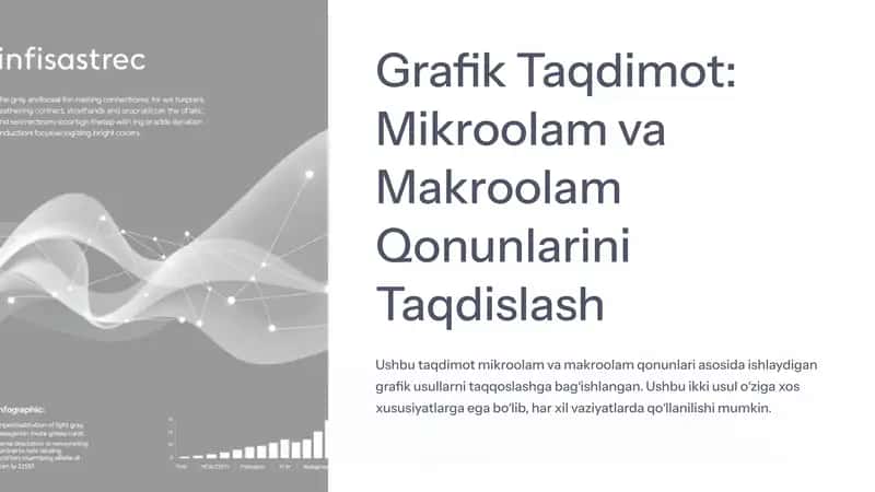 Grafik Taqdimot: Mikroolam va Makroolam Qonunlarini Taqdislash