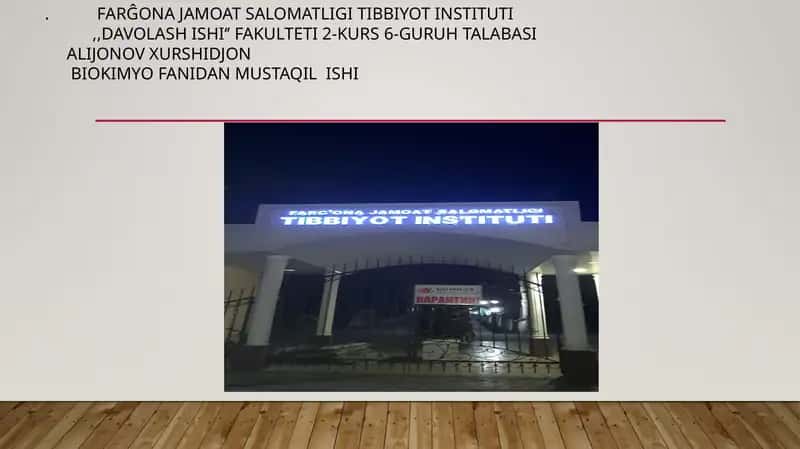 Farĝona Jamoatsalomatligi Tibbiyot instituti