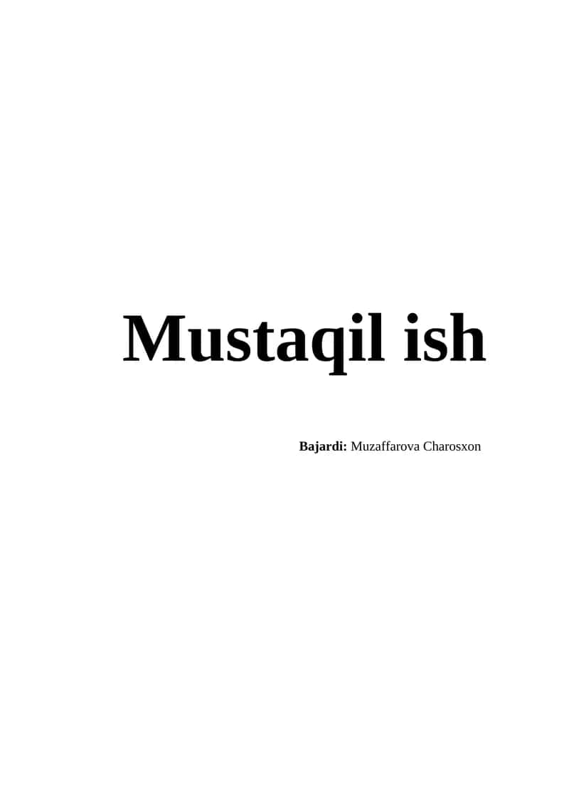 Mavzu: Ta'lim muassasasining yagona ta'lim axborot muhitini yaratish

tamoyillari