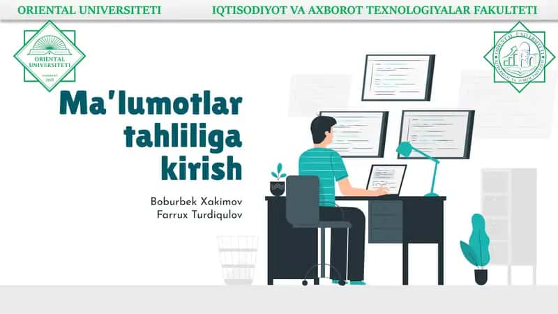 Ma’lumotlar tahliliga kirish