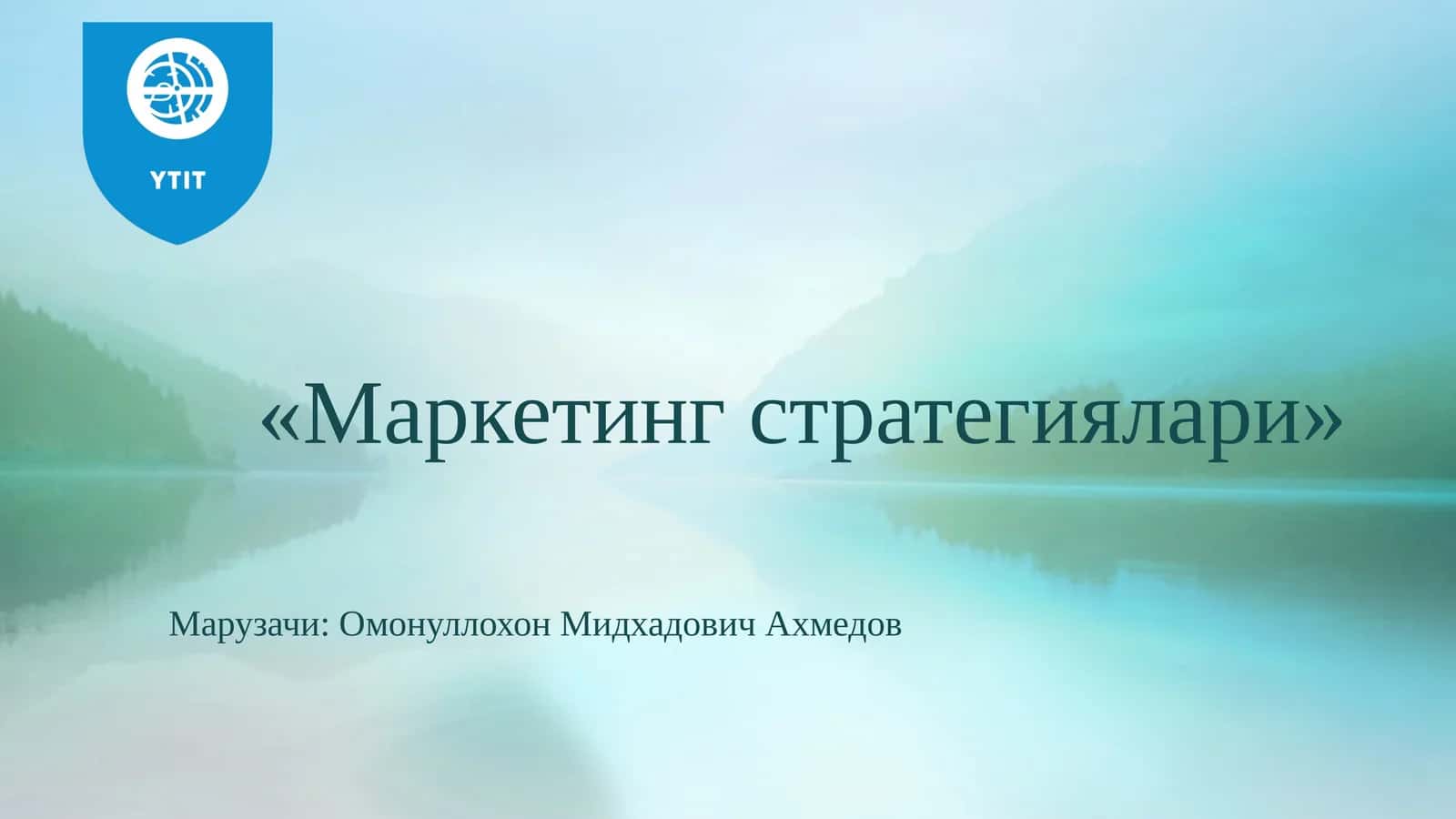 Бозорни сегментларга ажратиш асосида эҳтиёжларни таҳлил қилиш