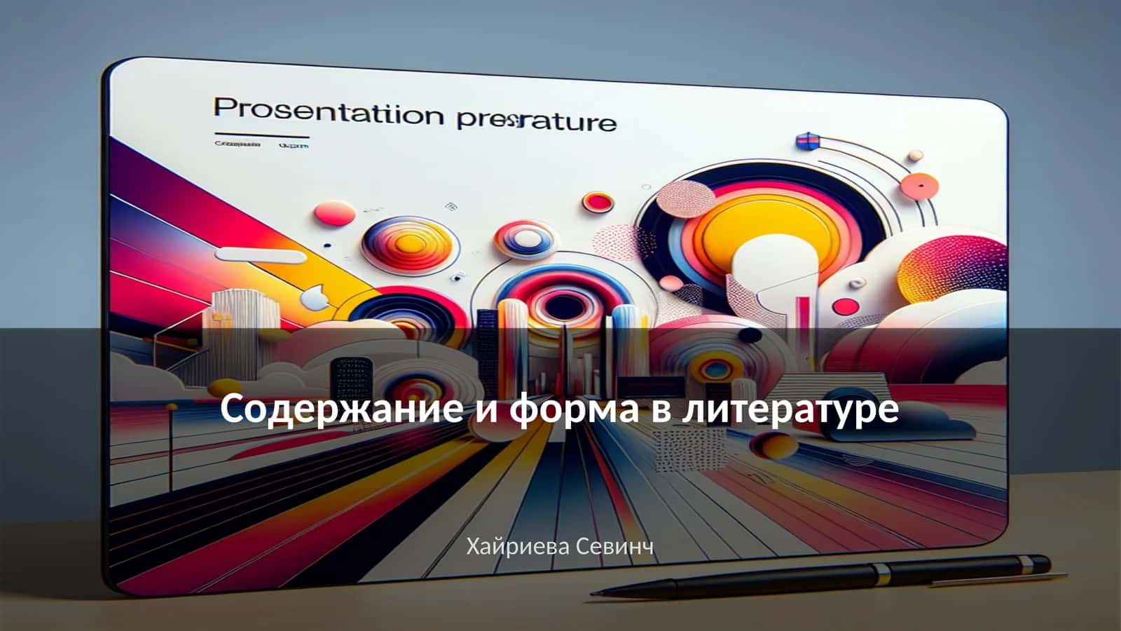 Содержание и форма в литературе