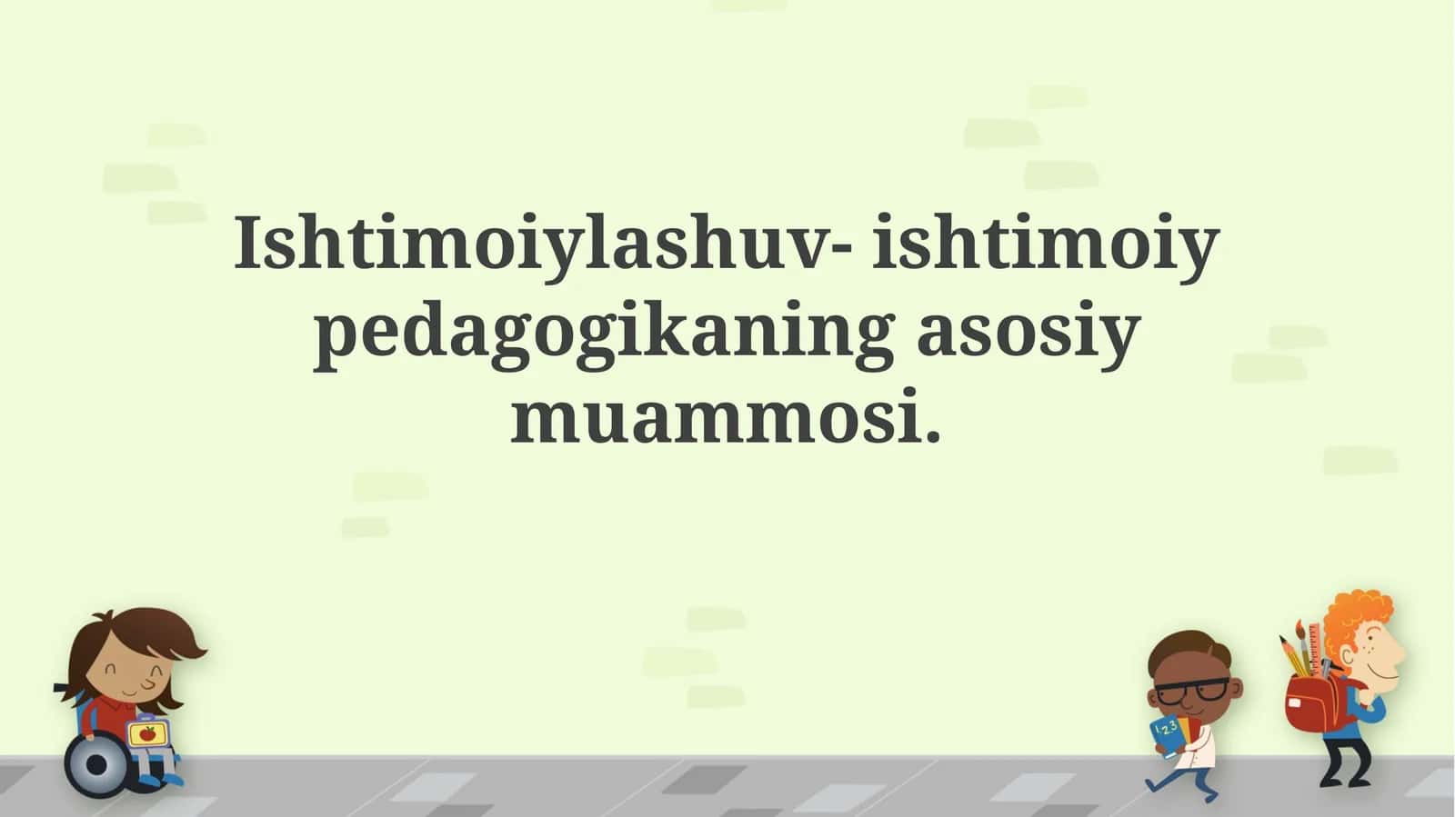 Ishtimoiylashuv- ishtimoiy pedagogikaning asosiymuammosi