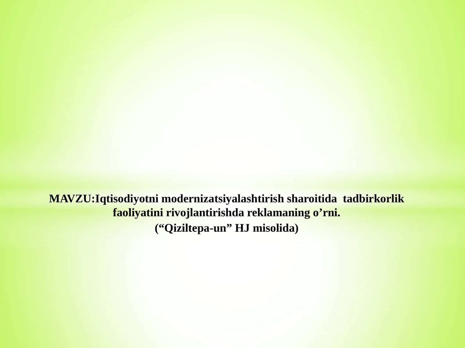 Modernizatsiyalash