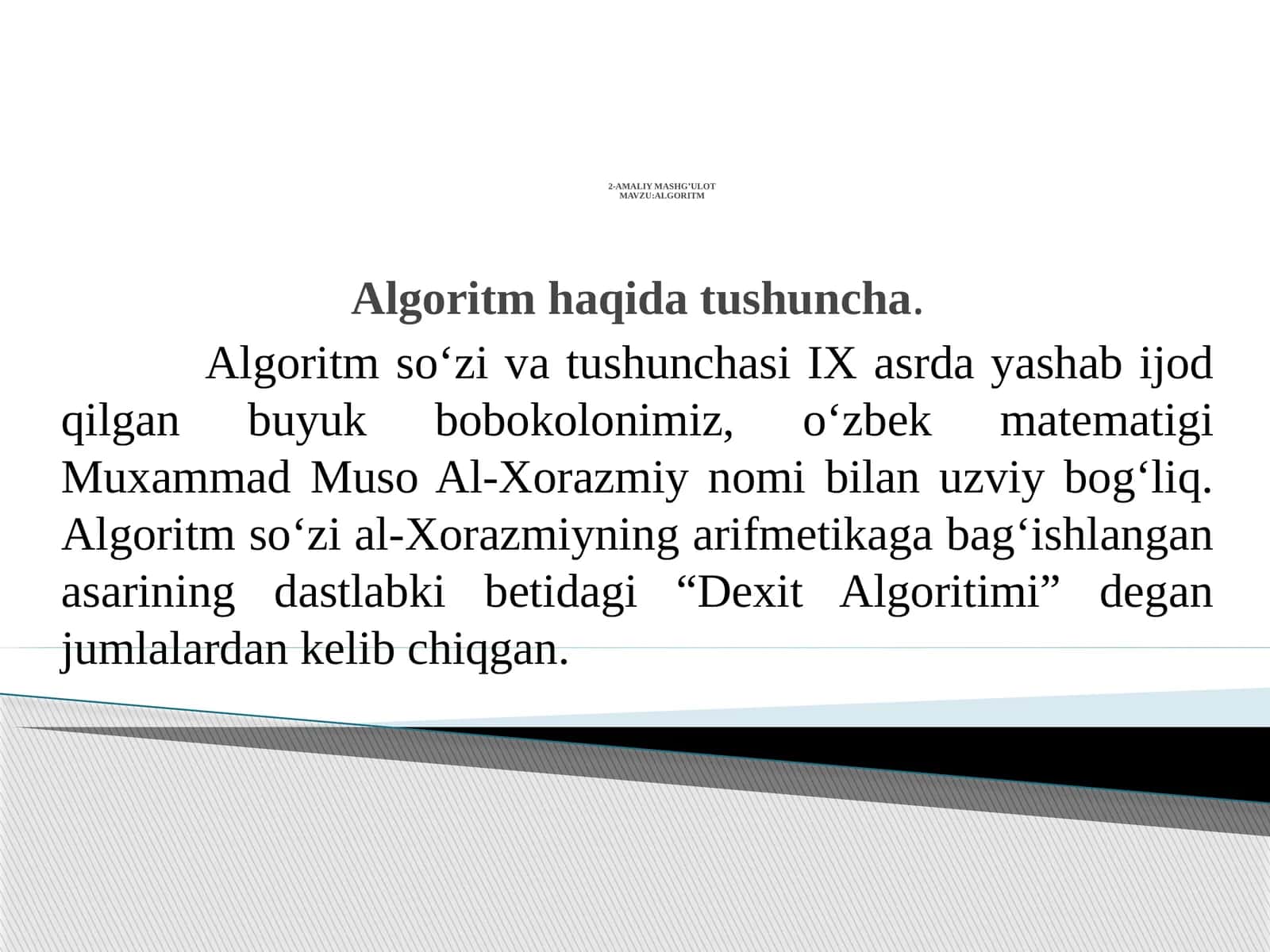 ALGORITM