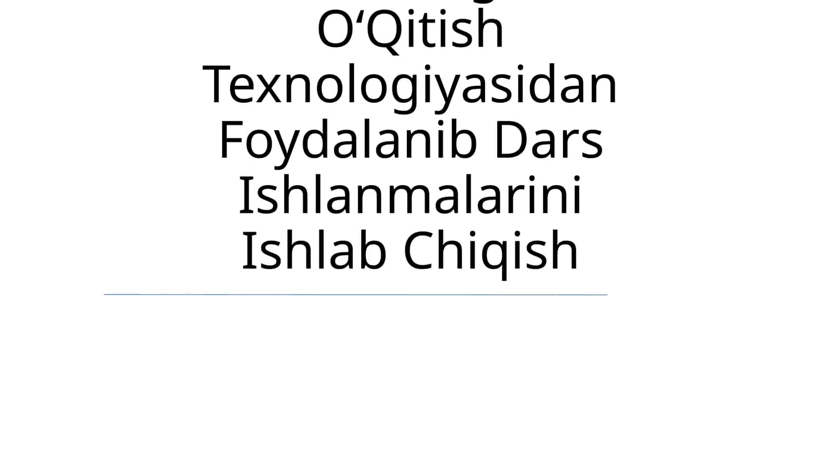 Nuklein Kislotalar Mavzusi BoʻYicha OʻQituvchi Va OʻQuvchi Hamkorligida OʻQitish Texnologiyasidan Foydalanib Dars Ishlanmalarini Ishlab Chiqish