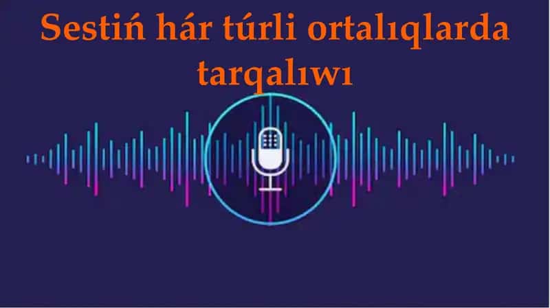 Sestiń hár túrli ortalıqlarda tarqalıwı