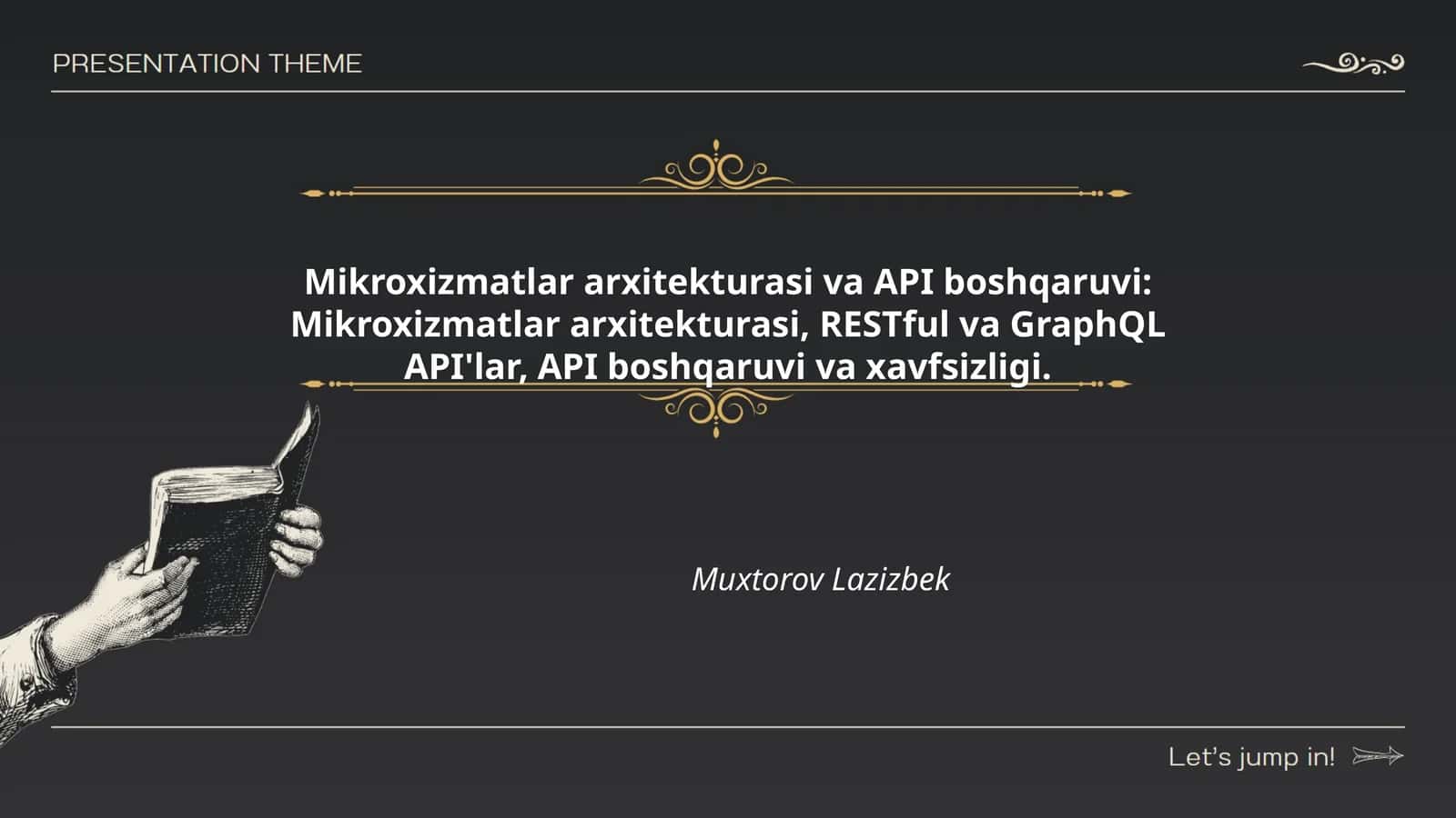 Mikroxizmatlar arxitekturasi va API boshqaruvi