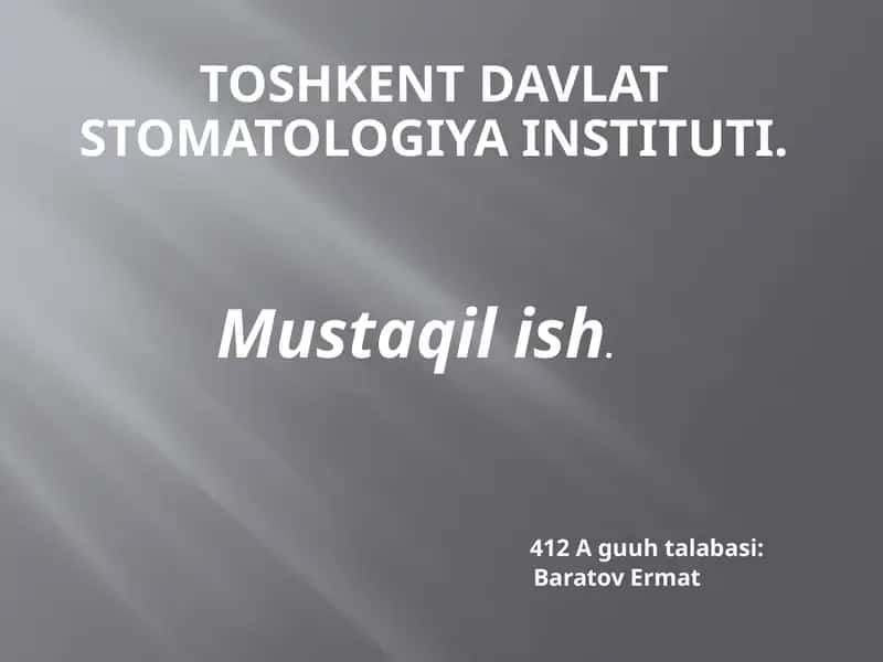 O’tkirostidavriodontogenosteomiyelit.surunkaliodontogenosteomiyelit.tekshirish,klinika,diagnostikavakompleksdavolashdajarrohvaortodontbajaradiganvazifalar