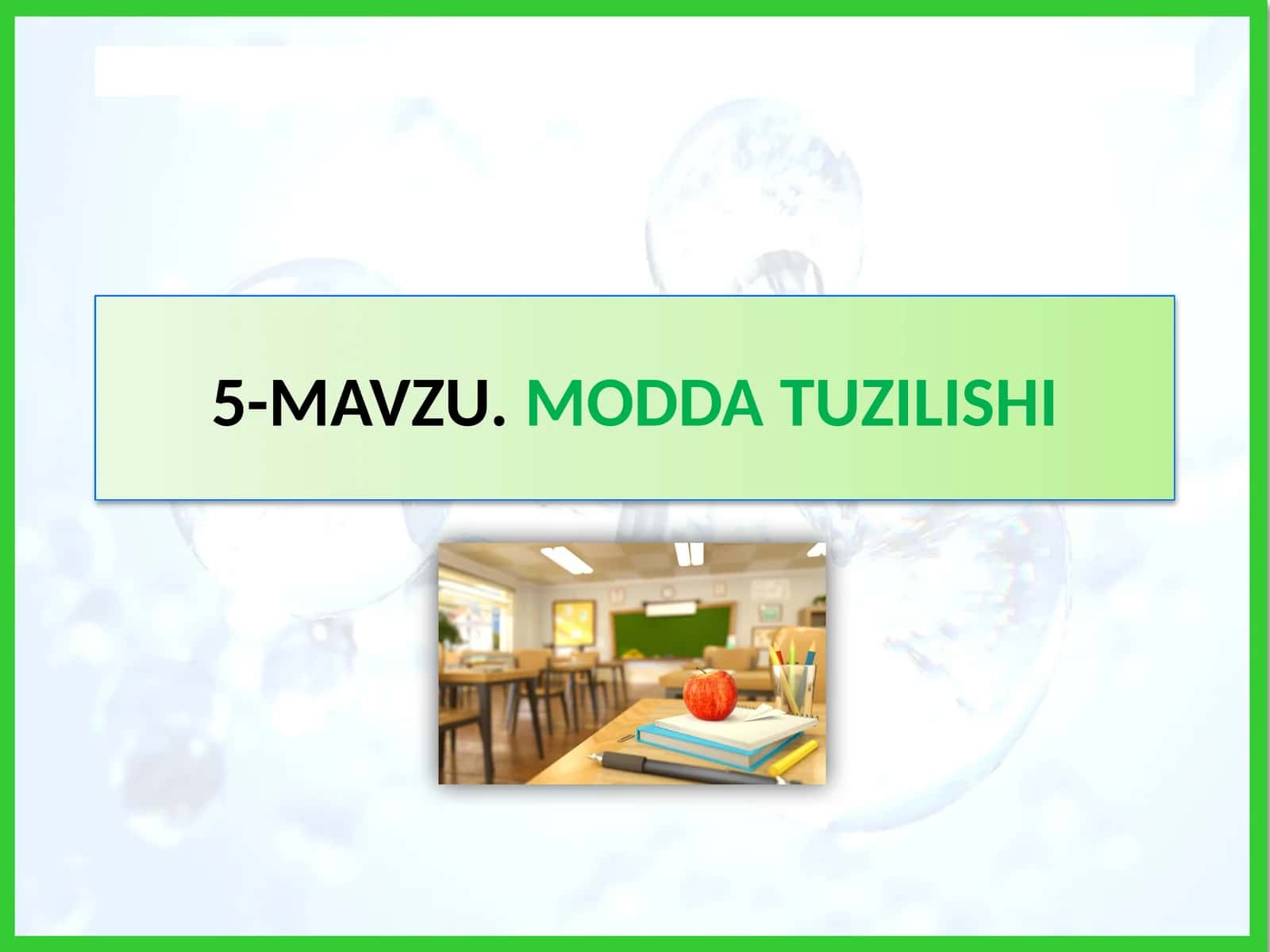 MAVZU.MODDA TUZILISHI