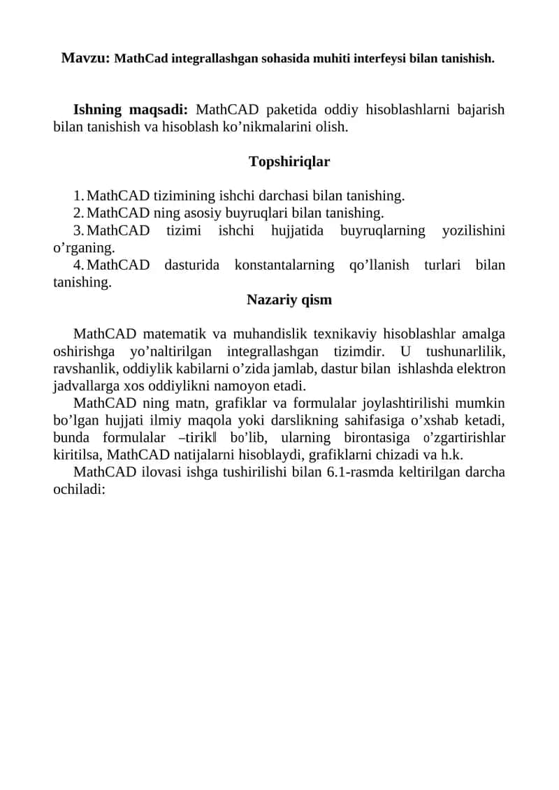MathCAD