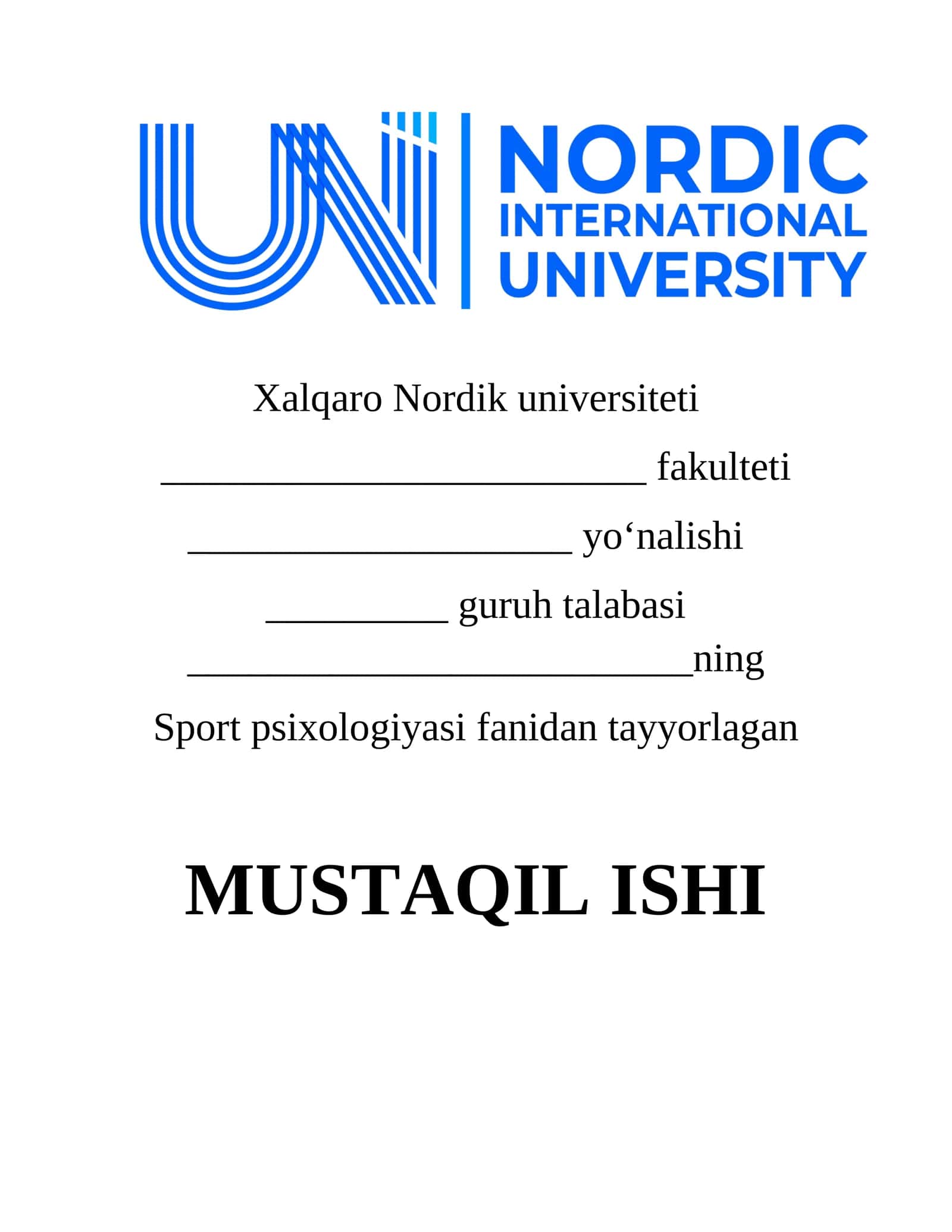 Sport psixologiyasi V. Zung Depressiyani O‘z-O‘zini Baholash Shkalasi (SDS)