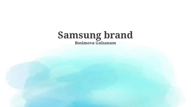 Samsung brand