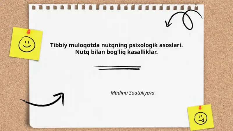 Tibbiy muloqotda nutqning psixologik asoslari