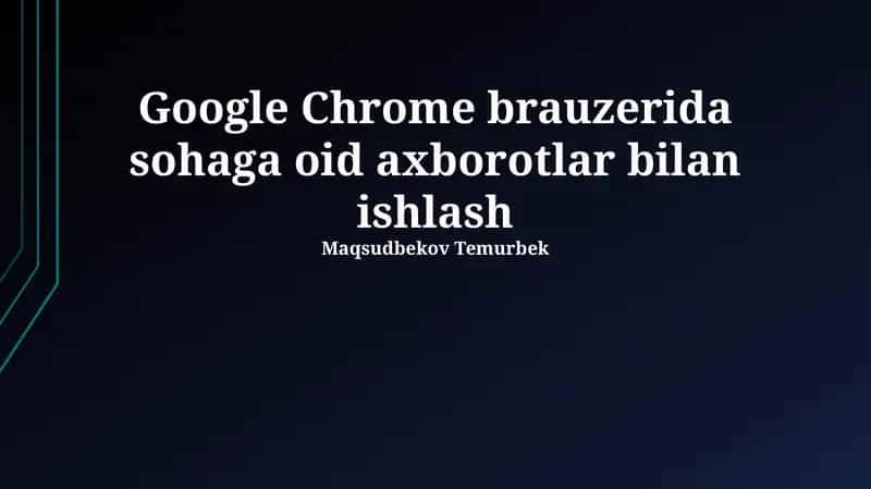 Tarmoqqa xos Chrome vositalari: Plaginlar, kengaytmalar va veb-ilovalar