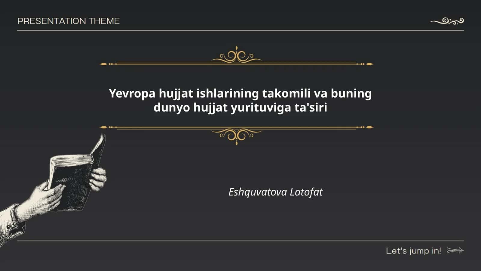 Hujjat ishlarining raqamlashtirilishi