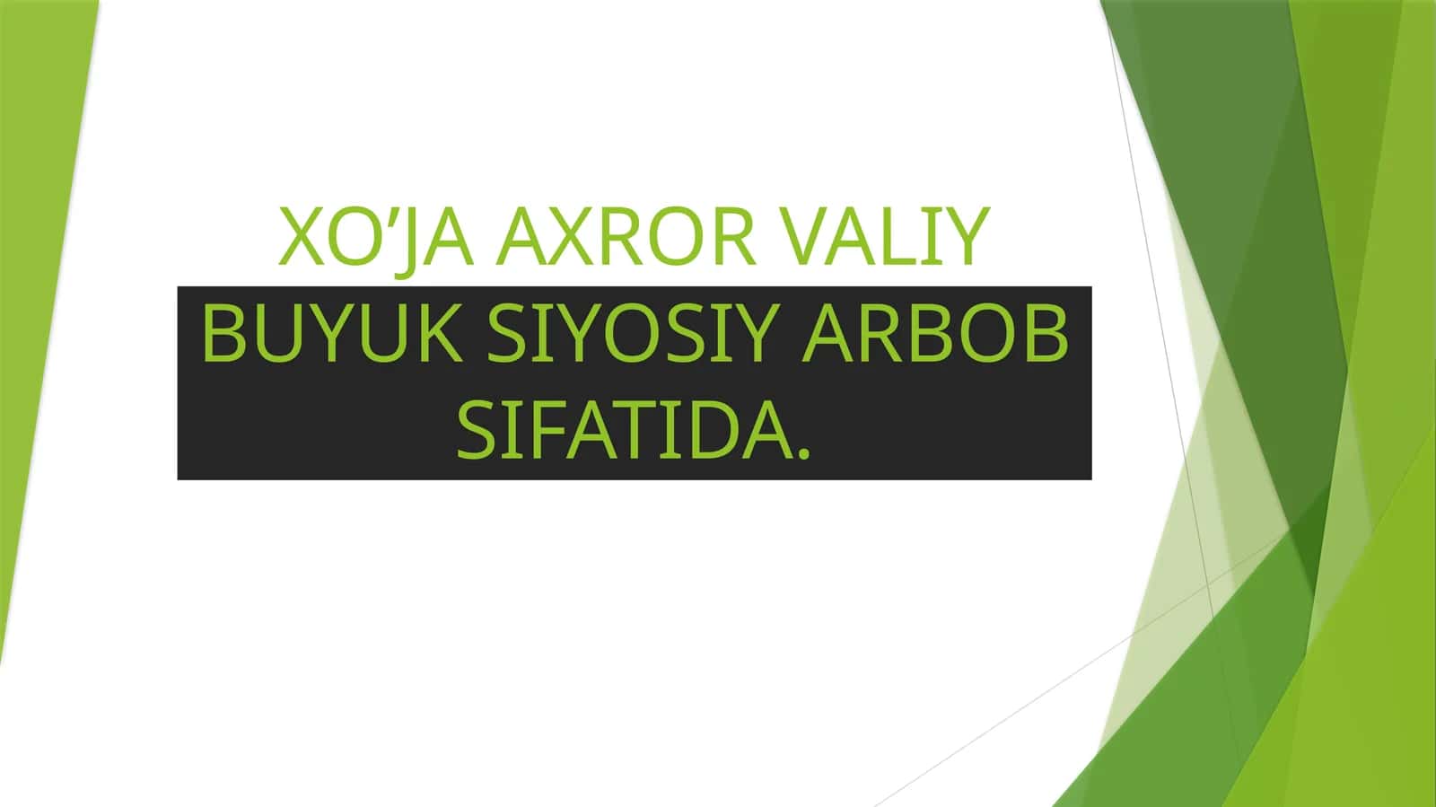 Xo'ja Axror Valiy