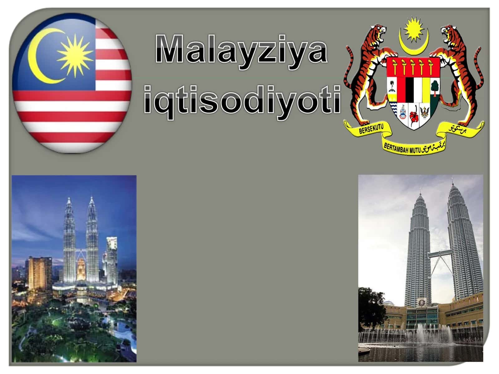 MALAYZIYA IQTISODIYOTI