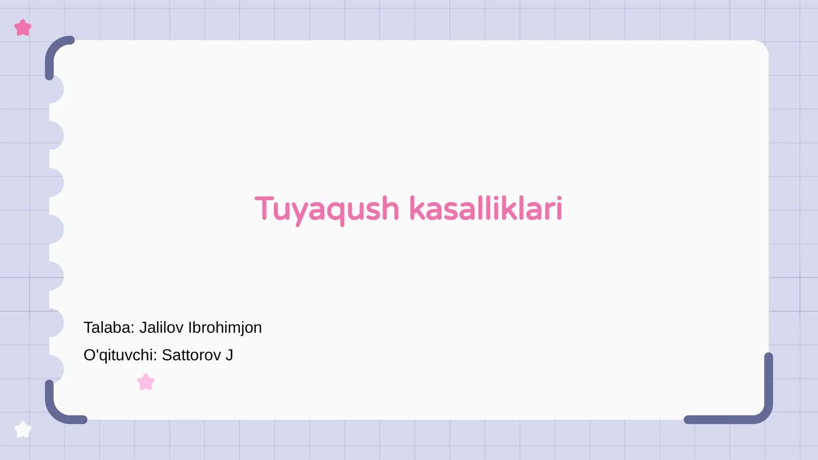 Tuyaqush kasalliklari