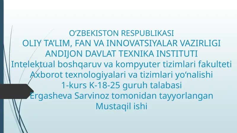 Oʻzbekiston respublikasi oliy majlisi