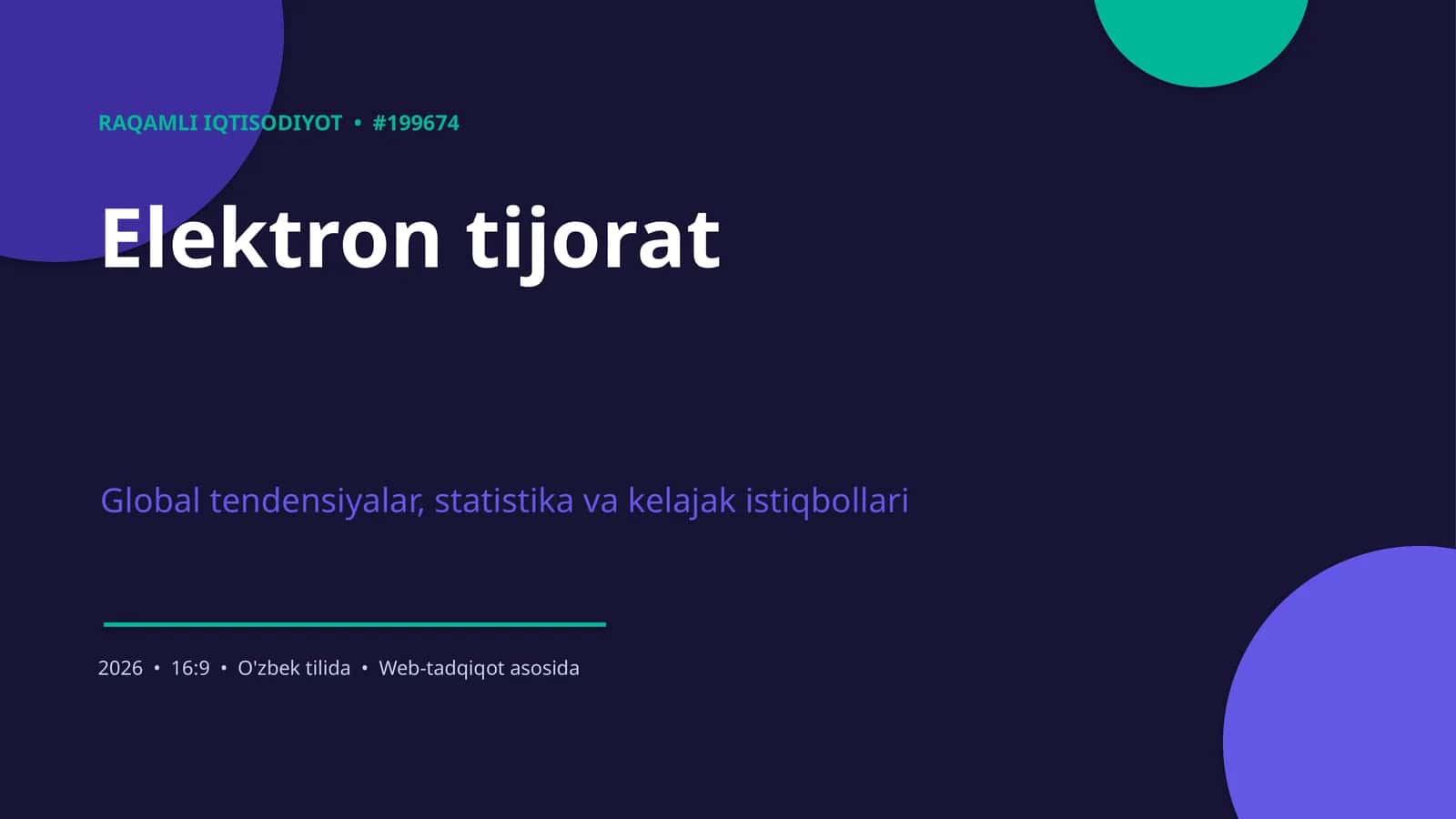 RAQAMLI IQTISODIYOT