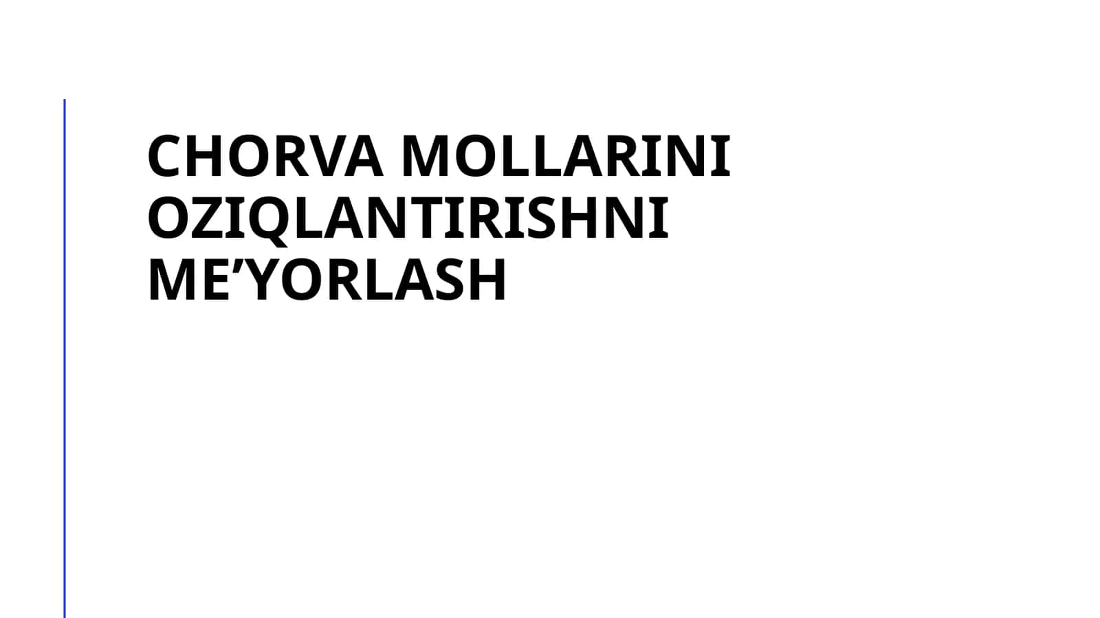 Oziqlanishning asosiy tamoyillari