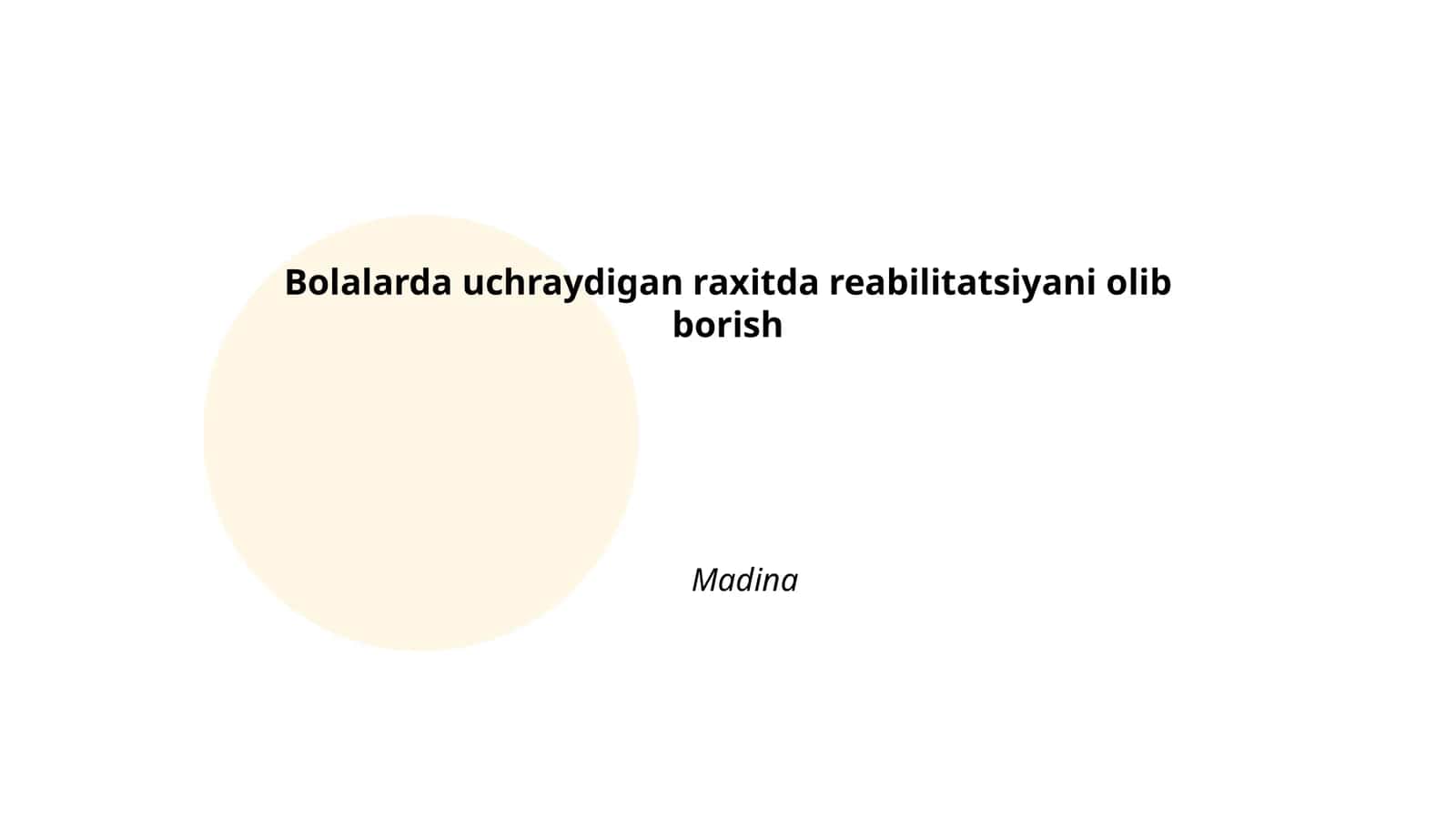 Reabilitatsiya tadbirlari