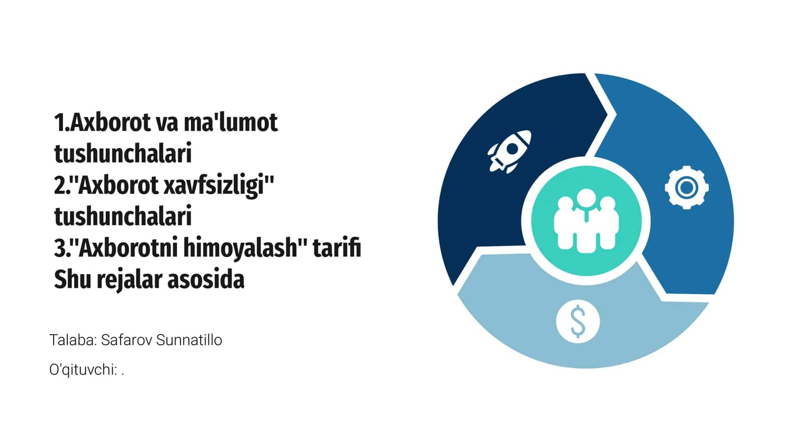Axborot va ma'lumot tushunchalari