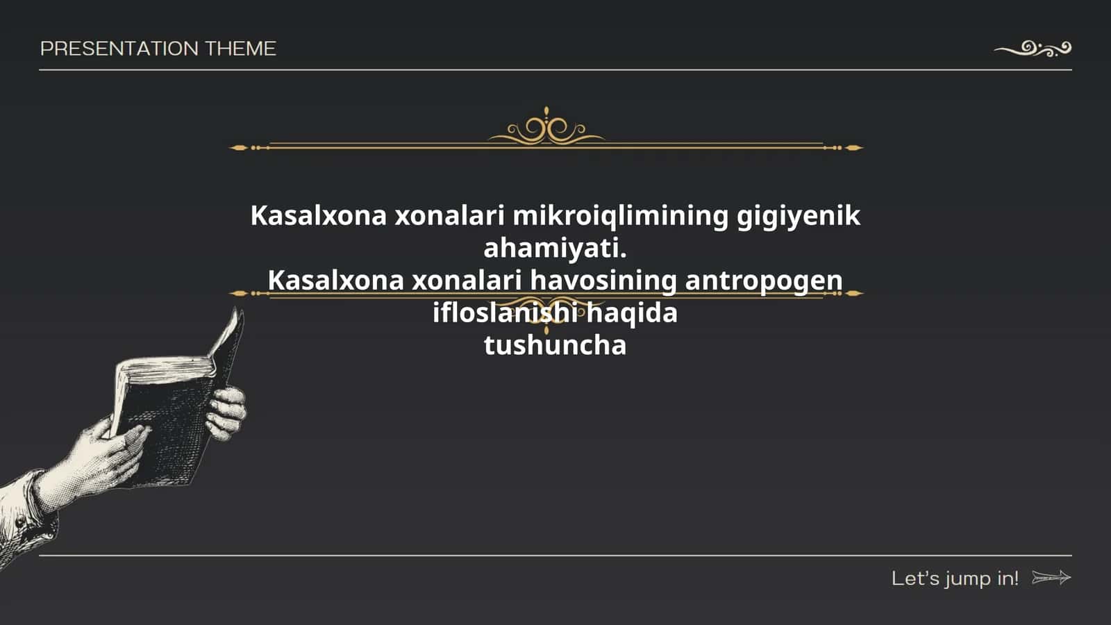 Kasalxona xonalari mikroiqlimining gigiyenik ahamiyati