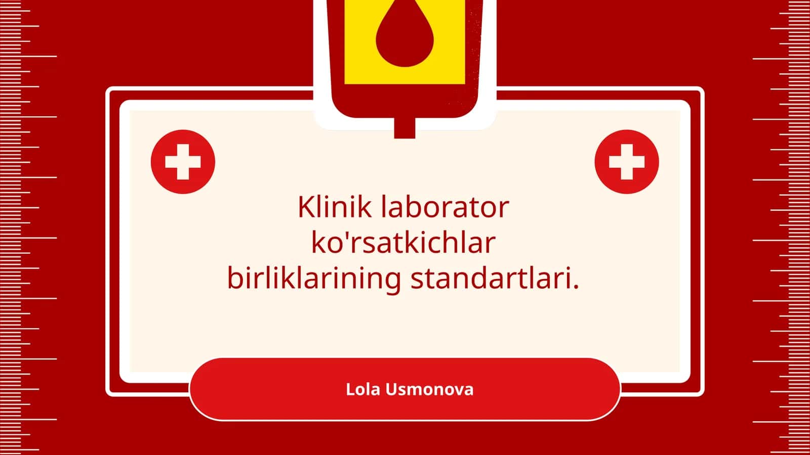 Klinik laborator ko'rsatkichlar birliklarining standartlari
