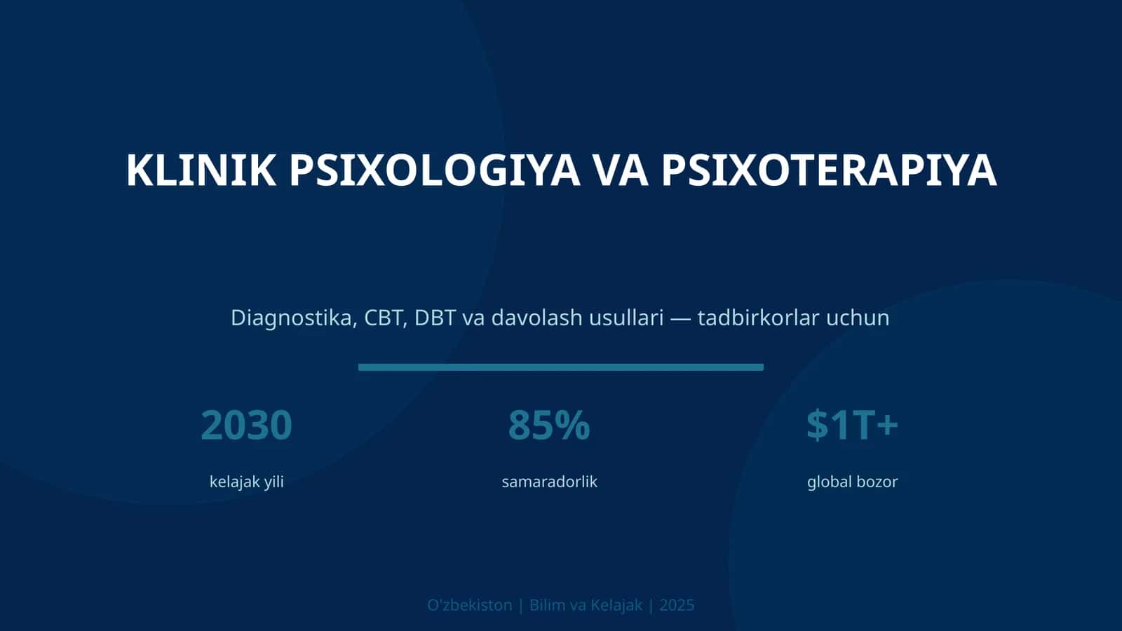 KLINIK PSIXOLOGIYA VA PSIXOTERAPIYA