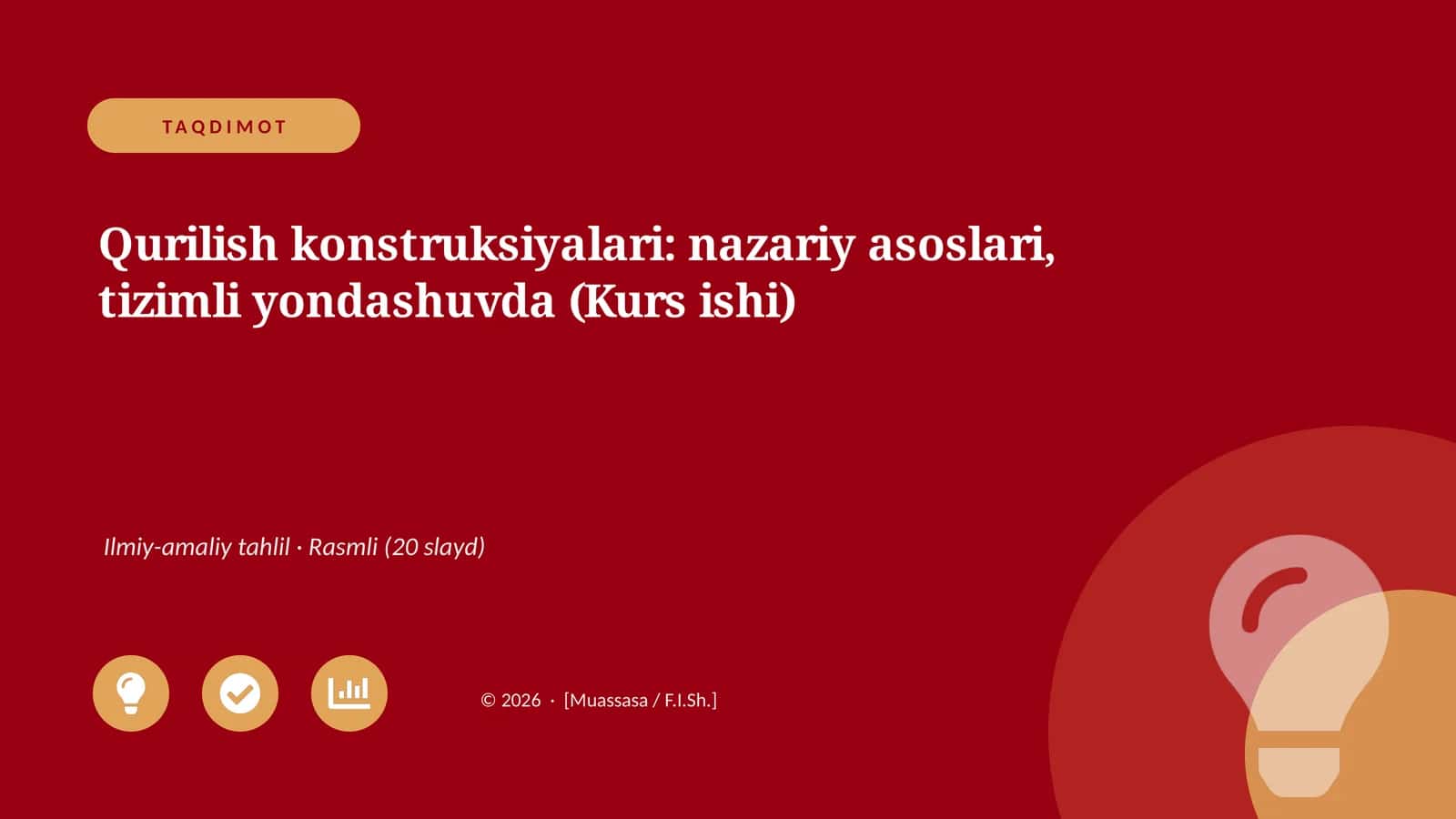 Qurilish konstruksiyalari: nazariy asoslari, tizimli yondashuvda (Kurs ishi)