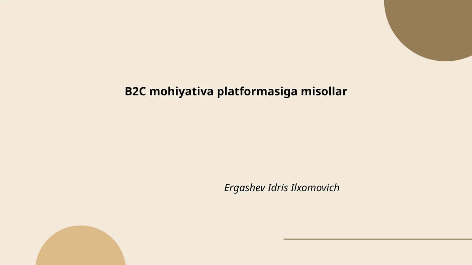 B2C savdo platformalarining afzalliklari