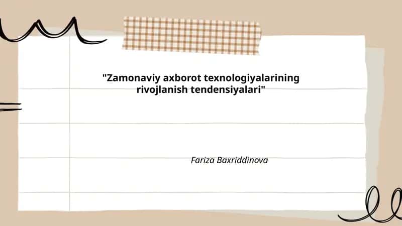 Sun'iy intellekt va mashinaviy o'rganish